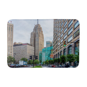 Downtown Detroit Bath Mat