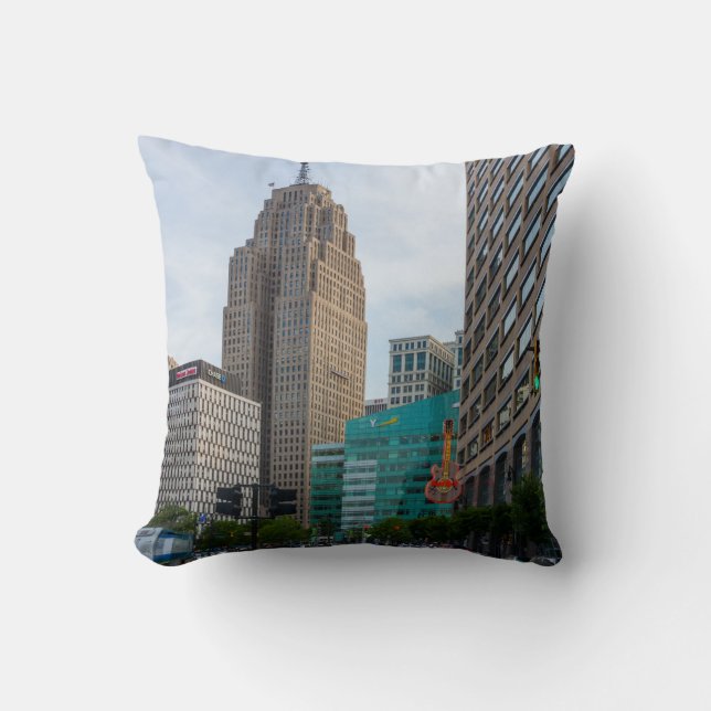 Downtown Detroit Cushion (Front)