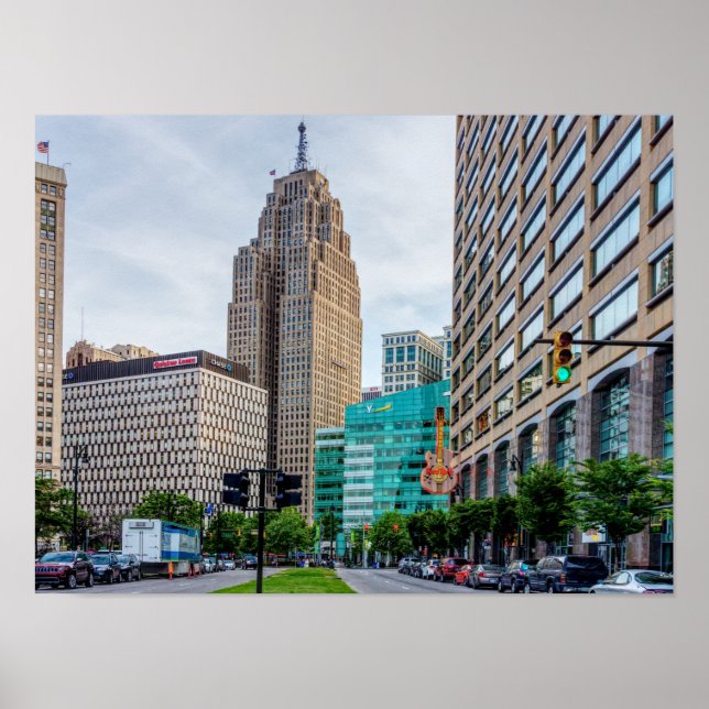 Downtown Detroit Poster (Front)