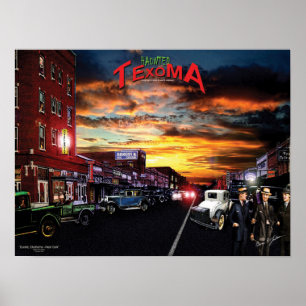 Downtown Durant, Oklahoma Haunted Texoma Poster