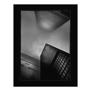 Downtown Fogfest No 1 with Border Photo Print