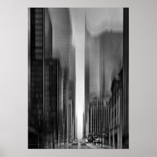 Downtown Fogfest No 25 Blur Version Poster
