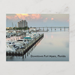 Downtown Fort Myers Florida Postcard