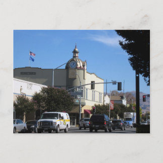 Downtown Hollister, California Postcard
