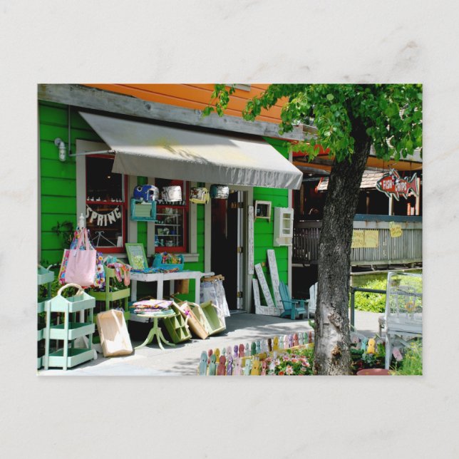 Downtown in Davis, Ca Postcard (Front)