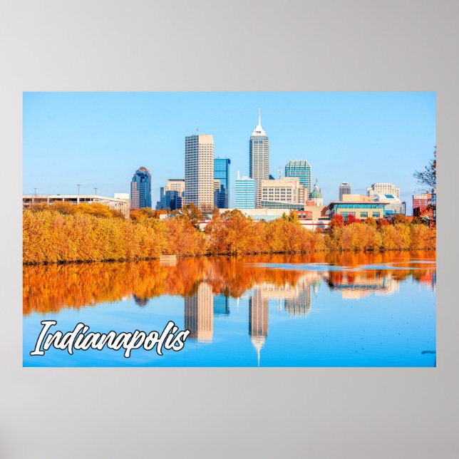 Downtown Indianapolis, Indiana, United States Poster (Front)