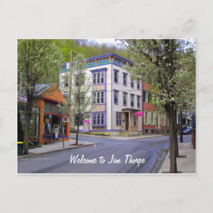 Downtown Jim Thorpe, PA Postcard