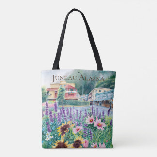 Downtown Juneau Red Dog Saloon Tote Bag