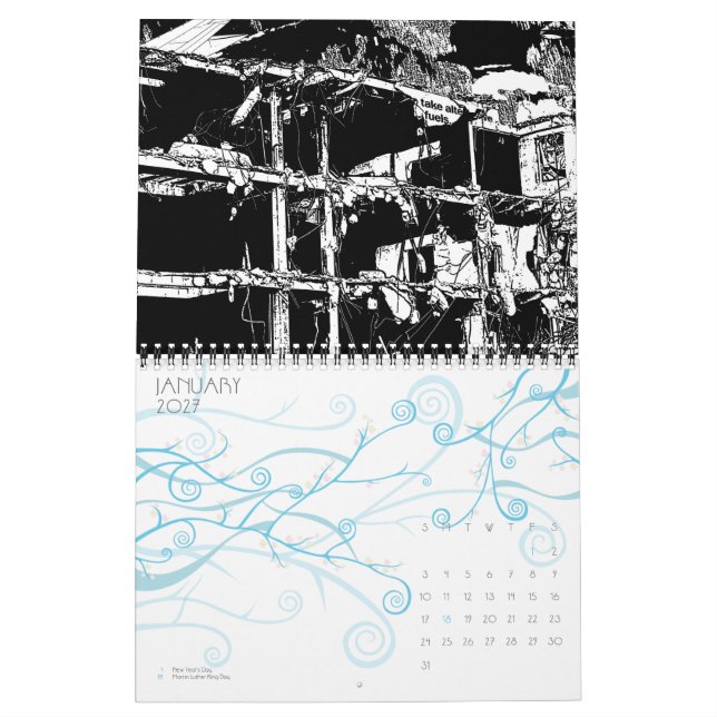 Downtown LA Calendar (Jan 2027)