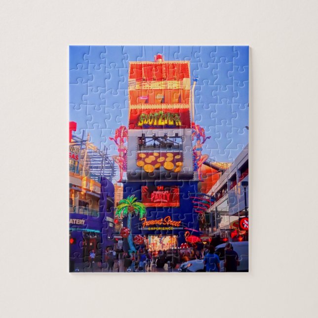 Downtown Las Vegas #2-2 Jigsaw Puzzle (Vertical)