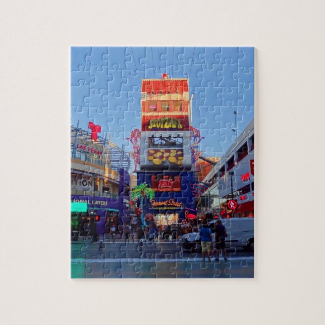 Downtown Las Vegas #2 Jigsaw Puzzle (Vertical)
