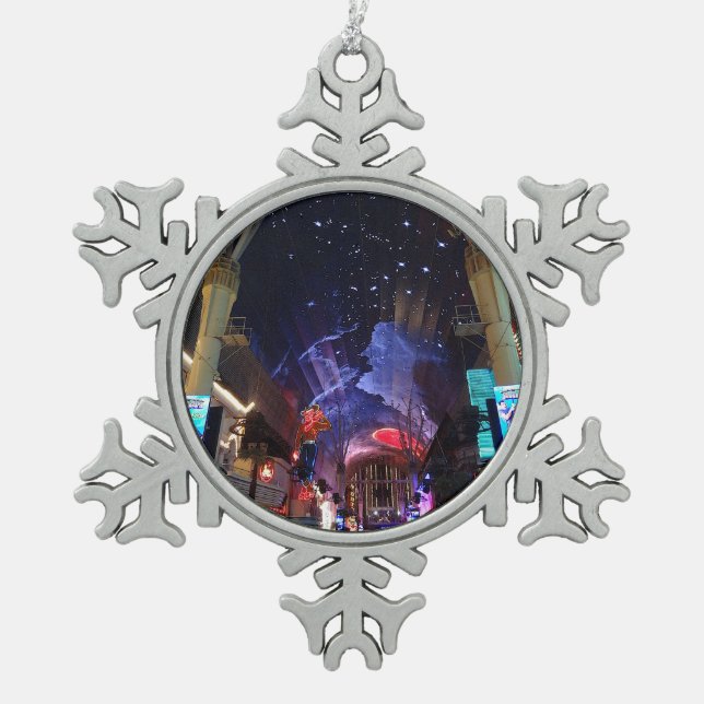 Downtown Las Vegas #6 Snowflake Ornament (Front)