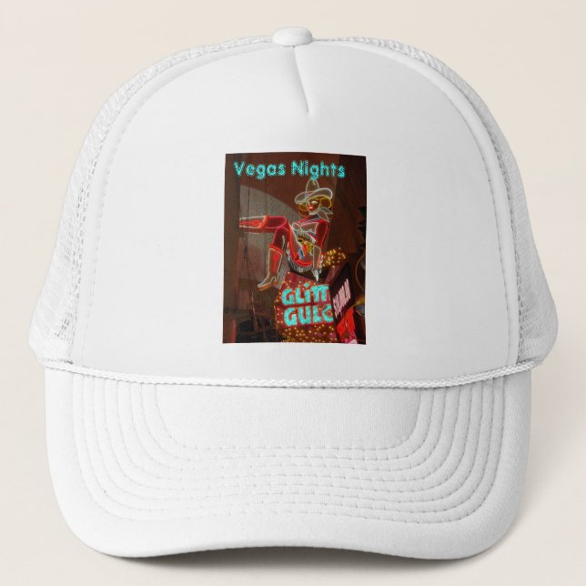 Downtown Las Vegas Nights Trucker Hat (Front)