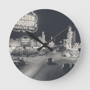 Downtown Las Vegas Retro Round Clock