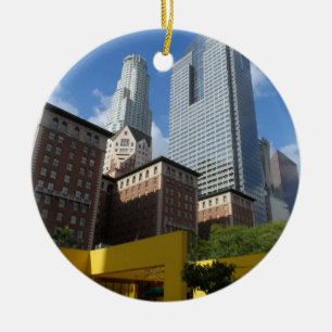 Downtown Los Angeles Ceramic Ornament