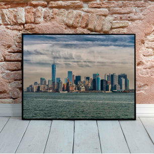Downtown Manhattan View, Scenic photography Poster