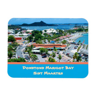 Downtown  Marigot Bay Sint Maarten Magnet