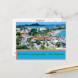 Downtown  Marigot Bay Sint Maarten Photo Postcard