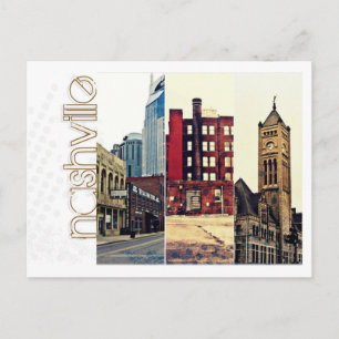 Downtown Nashville collage Postcard