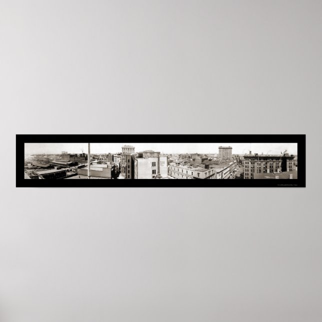 Downtown Norfolk, VA Photo 1919 Poster (Front)