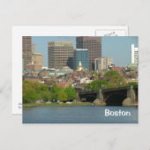 Downtown of Boston Postcard (Front/Back)