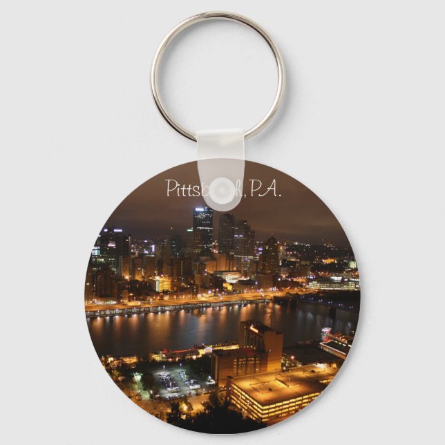 Downtown Pittsburgh, PA. Key Ring (Front)