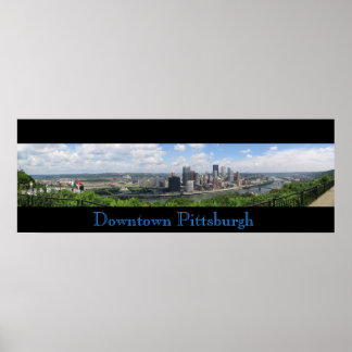 Downtown Pittsburgh Panorama Poster
