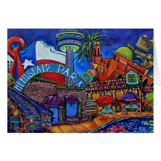 downtown san antonio card (Front Horizontal)