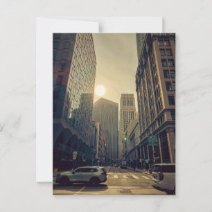 Downtown San Francisco at Sunrise Postcard