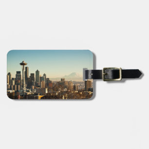 Downtown Seattle skyline and Space Needle Luggage Tag