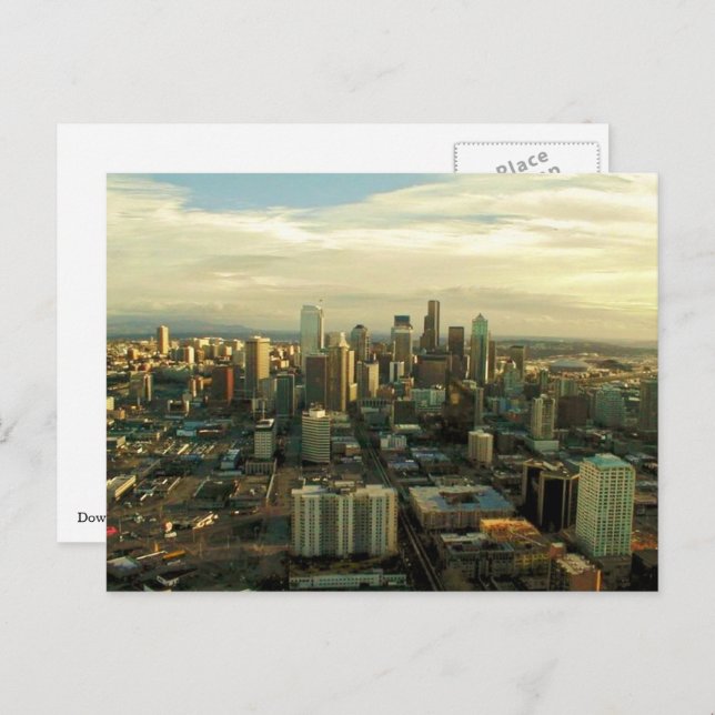 Downtown Seattle Skyline Postcard (Front/Back)
