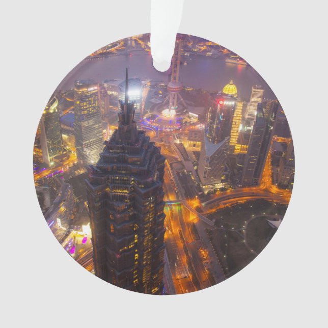 Downtown Shanghai City Ornament (Front)