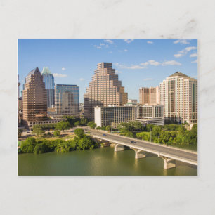 Downtown Skyline on Lady Bird Lake Postcard