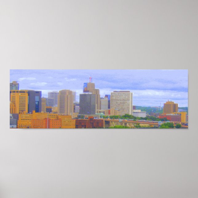 Downtown St. Paul Skyline Poster (Front)