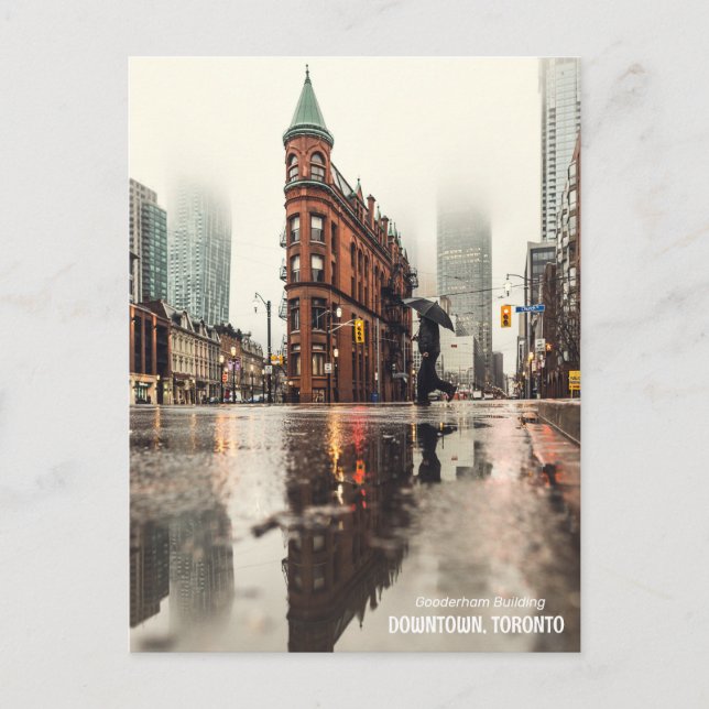 DOWNTOWN, TORONTO, Gooderham Building Postcard (Front)