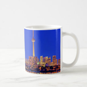Downtown Toronto skyline at night Coffee Mug