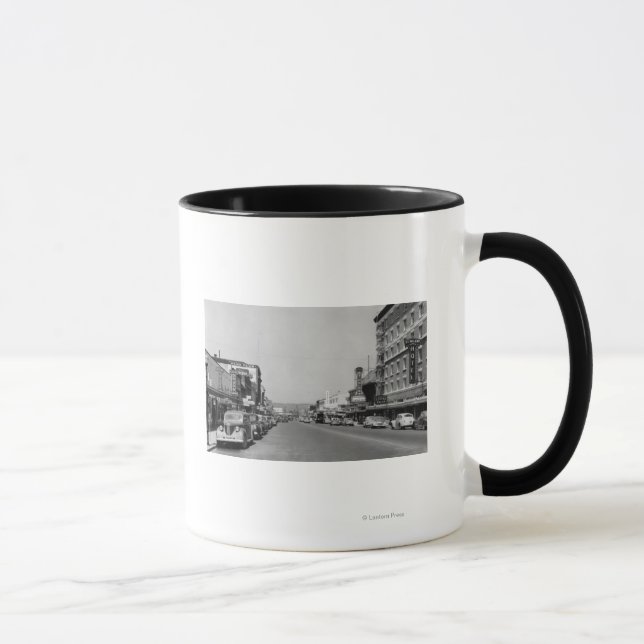 Downtown View of Chehalis, Washington Photograph Mug (Right)