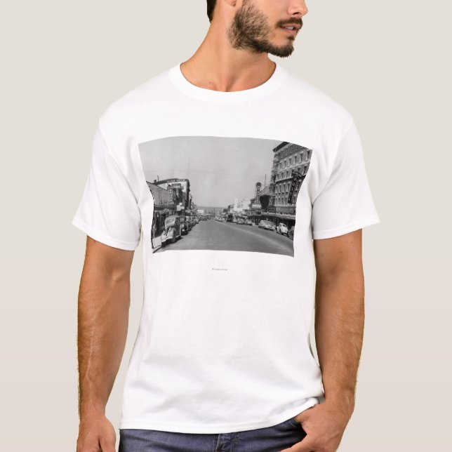 Downtown View of Chehalis, Washington Photograph T-Shirt (Front)