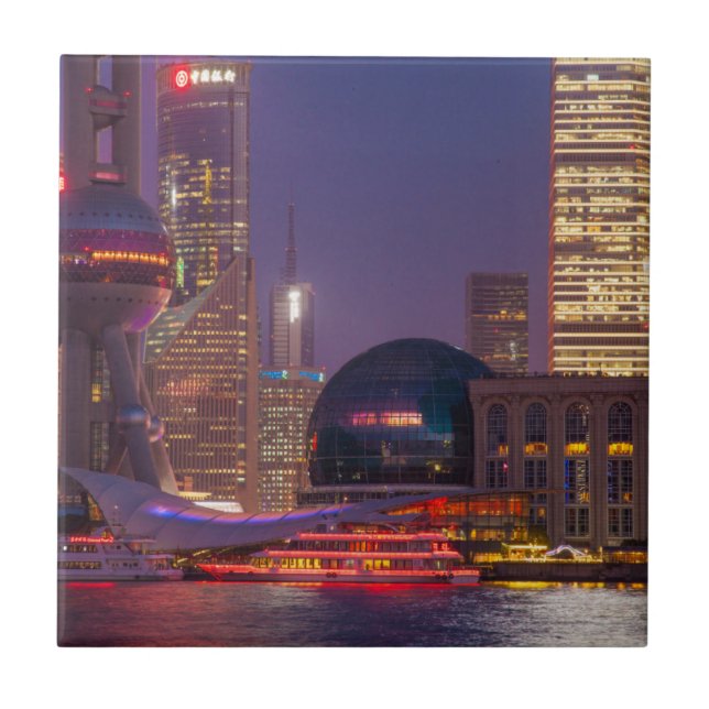 Downtown waterfront shanghai, China Ceramic Tile (Front)