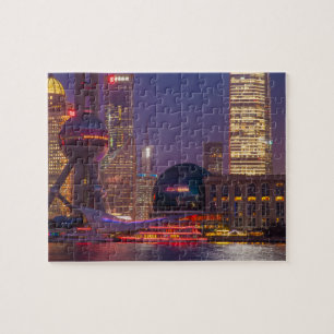 Downtown waterfront shanghai, China Jigsaw Puzzle