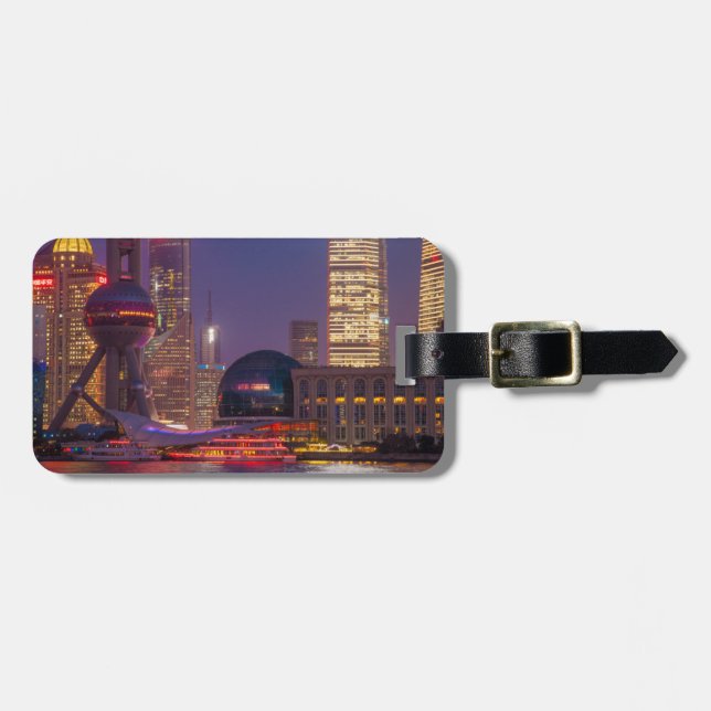 Downtown waterfront shanghai, China Luggage Tag (Front Horizontal)