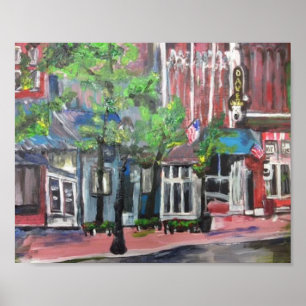 "Downtown Willoughby, Ohio" by Willowcatdesigns Poster