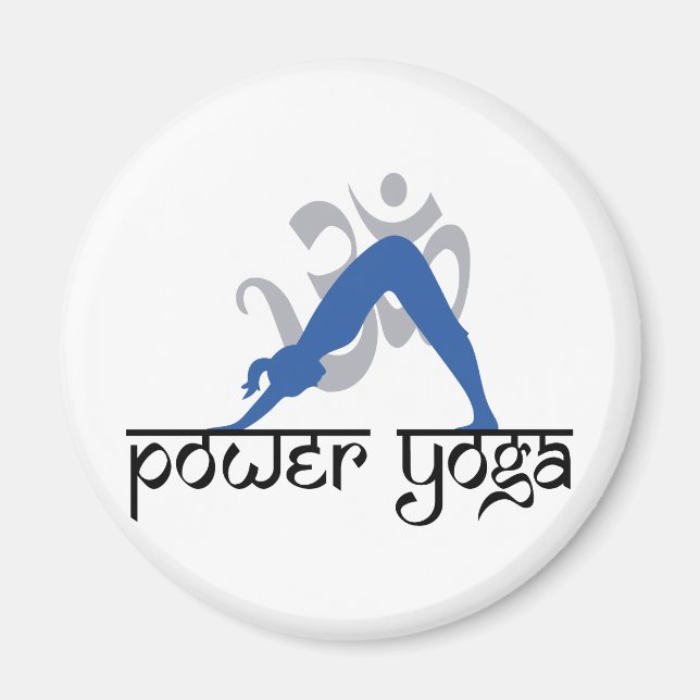 Downward Facing Dog Power Yoga Magnet (Front)