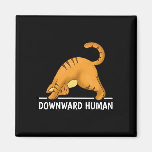 Downward Human Cat  Magnet