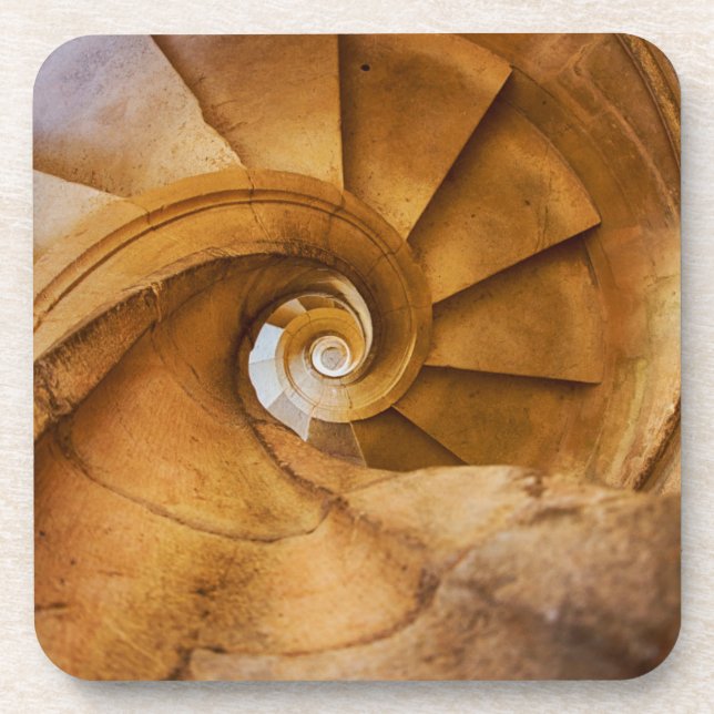 Downward spirl staircase, Portugal Coaster (Front)