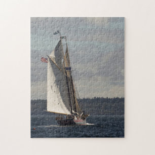 Downwind Schooner Jigsaw Puzzle
