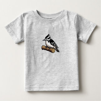 Downy Woodpecker bird Baby Fine Jersey T-Shirt