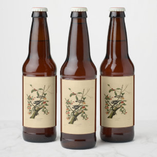 Downy Woodpecker - from Audubon's Birds of America Beer Bottle Label
