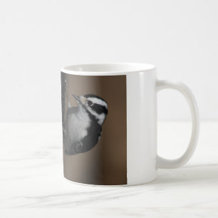 Downy woodpecker mug