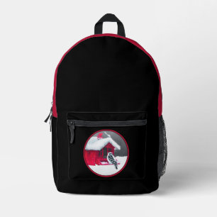 Downy Woodpecker Painting - Original Bird Art Printed Backpack